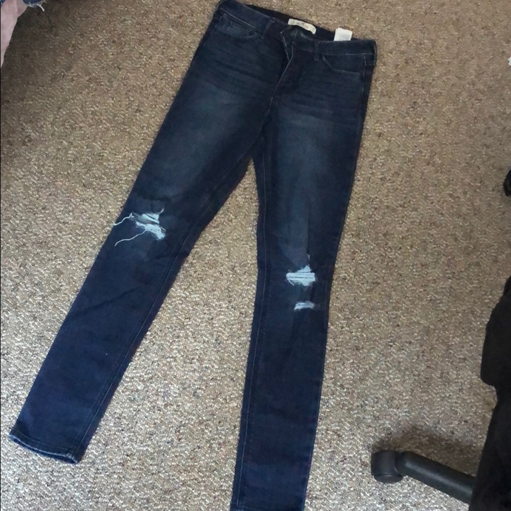 Hollister high rise no zipper jeans